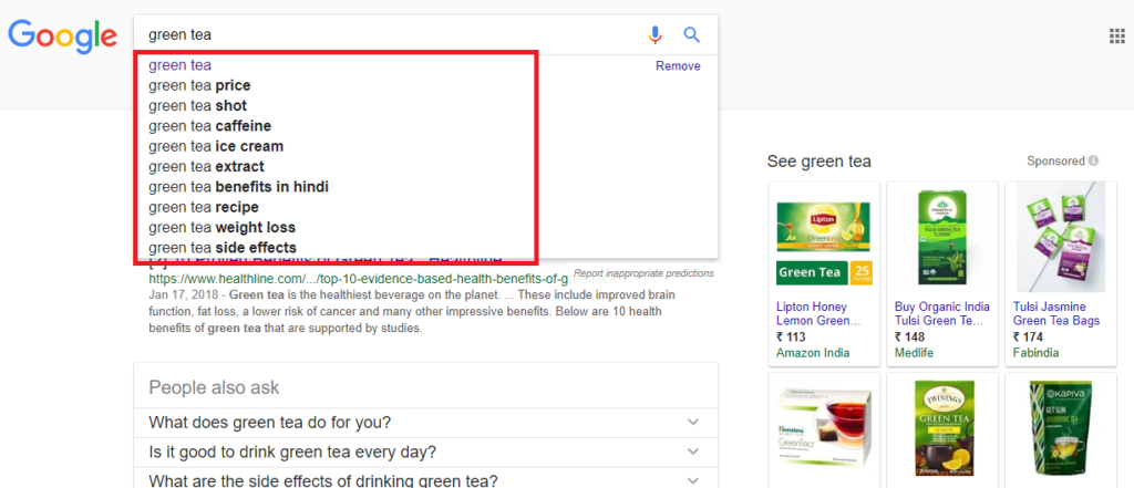 Keyword Research - Google Autosuggest